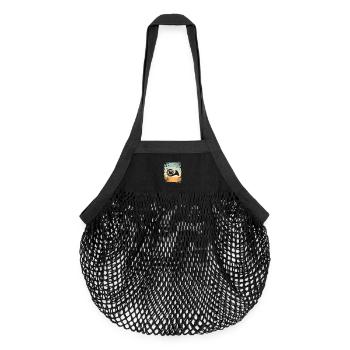 Waldhorn - Organic Mesh-Einkaufstasche - Schwarz - Vorne