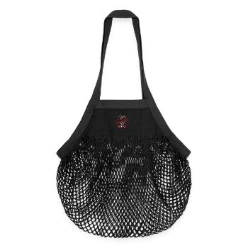 75. Geburtstag Oldtimer - Organic Mesh-Einkaufstasche - Schwarz - Vorne