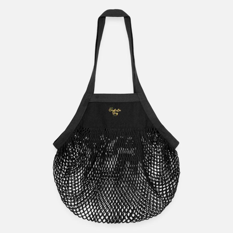 Have a corntastic day - Organic Mesh Shopping Bag - black