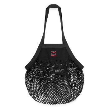 Clarinets Dad - Organic Mesh Shopping Bag - black - Front