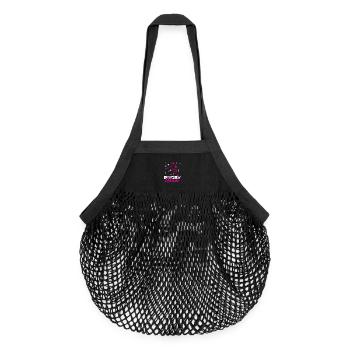 Rugby Mom - Organic Mesh Shopping Bag - black - Front