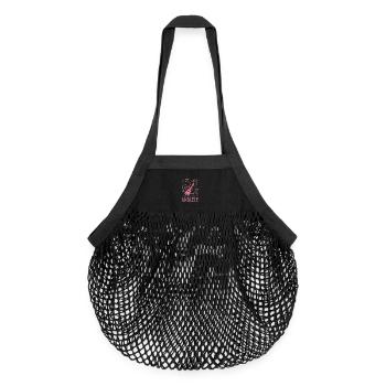 Uke Girl - Organic Mesh-Einkaufstasche - Schwarz - Vorne