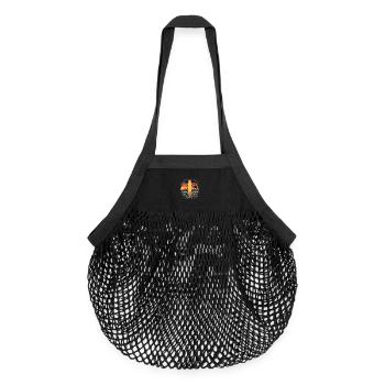 Œuvres d’art de surf - Sac de courses en mesh bio - noir - Devant
