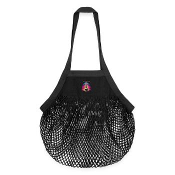 Aura Farming Traditional Dance - Organic Mesh Shopping Bag - black - Front