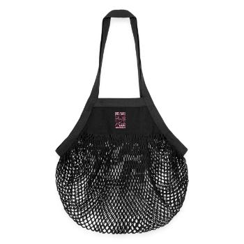 Keep Your Bows And Frills Arrows Skills - Organic Mesh-Einkaufstasche - Schwarz - Vorne