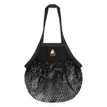 Boo-tiful Trouble Halloween Party Fun raton laveur - Sac de courses en mesh bio - noir - Devant