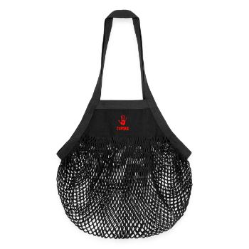 Zombie Hand Halloween Apokalypse - Organic Mesh-Einkaufstasche - Schwarz - Vorne