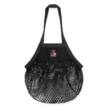 MAN MY HOME ÉTATS-UNIS - Sac de courses en mesh bio - noir - Devant