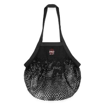Japanische Schwiegermutter Japan - Organic Mesh-Einkaufstasche - Schwarz - Vorne
