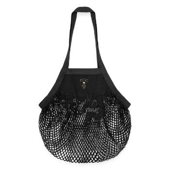 Achtsames Wachstum, Frühlingserneuerung, - Organic Mesh-Einkaufstasche - Schwarz - Vorne