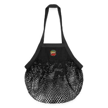 Legenden wurden im Januar geboren Jubiläum - Organic Mesh-Einkaufstasche - Schwarz - Vorne