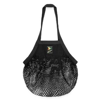 Geboren in Chemnitz Vintage Signet - Organic Mesh-Einkaufstasche - Schwarz - Vorne