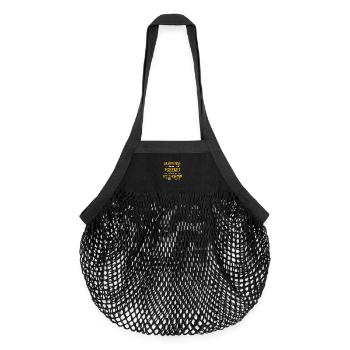 Dictons de Futtermeister - Sac de courses en mesh bio - noir - Devant