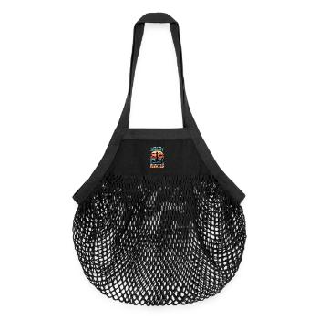 Mer Baltique. BESOIN DE PAS DE THÉRAPIE, IL FAUT ALLER À FEHMARN. - Sac de courses en mesh bio - noir - Devant