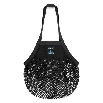 Supporter Marseille Football Club Foot Humour - Sac de courses en mesh bio - noir - Devant