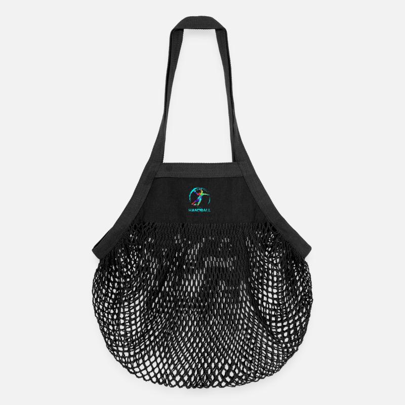 Handball - Sac de courses en mesh bio - noir