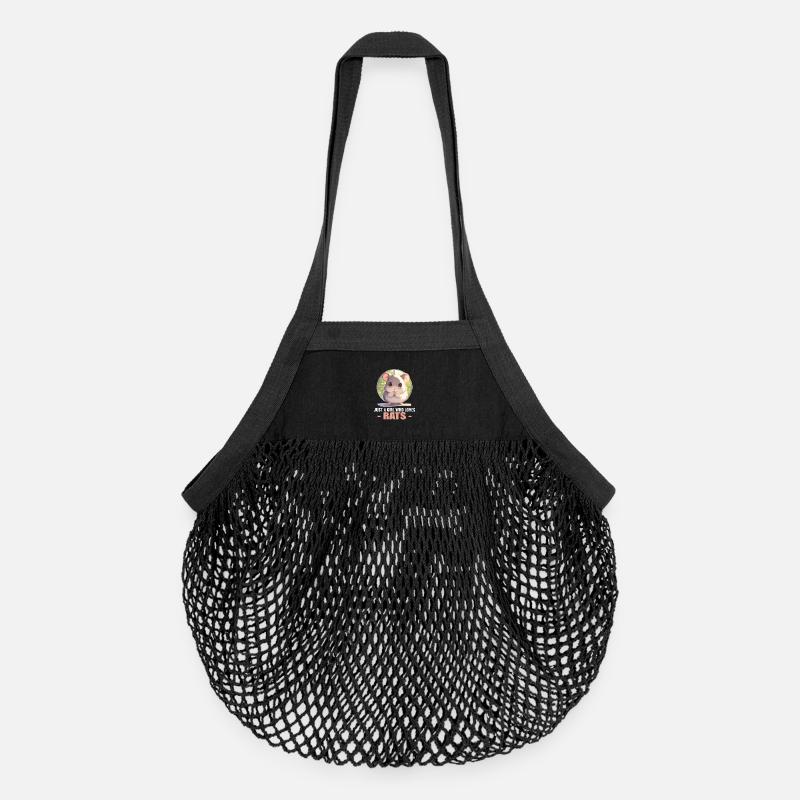 Rat Rat - Organic Mesh Shopping Bag - black