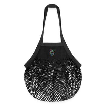 Breakdance - Organic Mesh-Einkaufstasche - Schwarz - Vorne