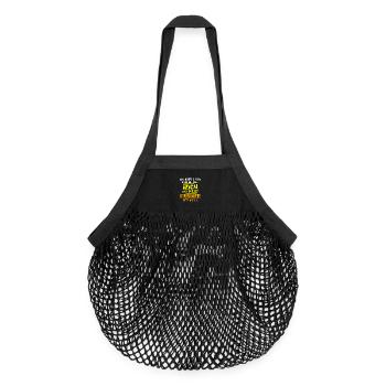 Musiker Geschenk - Organic Mesh-Einkaufstasche - Schwarz - Vorne