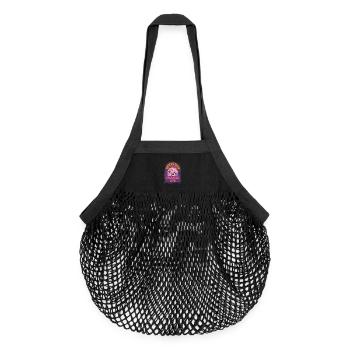 Tiny House - Organic Mesh Shopping Bag - black - Front