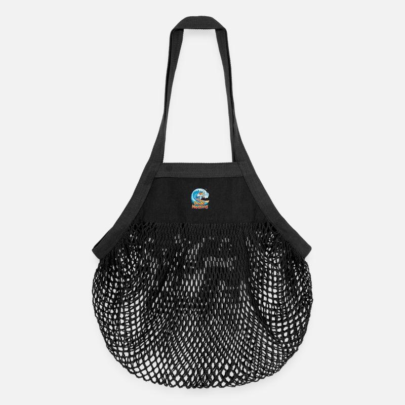  Dodo Nothing Lustiger Surfender Dodo Vogel Sommer - Organic Mesh-Einkaufstasche - Schwarz