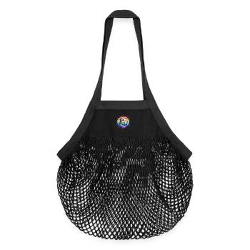 Degu Geschenk - Organic Mesh-Einkaufstasche - Schwarz - Vorne