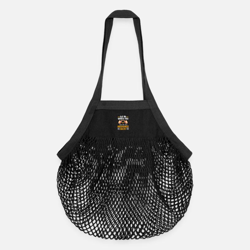 Insurance Insurance Agent - Organic Mesh Shopping Bag - black