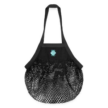 Nap God Sloth – Teen Chill Vibes - Organic Mesh Shopping Bag - black - Front