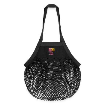 Curling - Organic Mesh-Einkaufstasche - Schwarz - Vorne
