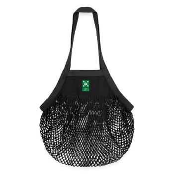 Schild für Sammelplätze, Beschilderung - Organic Mesh-Einkaufstasche - Schwarz - Vorne
