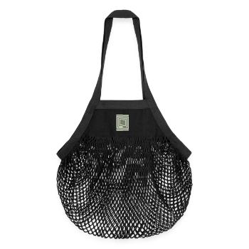 Common ground minimal geometric harmony - Organic Mesh-Einkaufstasche - Schwarz - Vorne