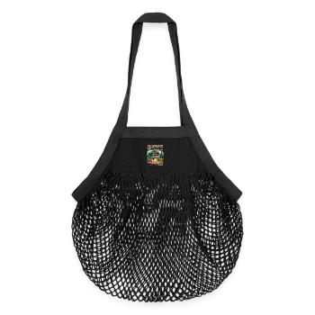 Histoires non racontées : Rustic Cabin - Sac de courses en mesh bio - noir - Devant
