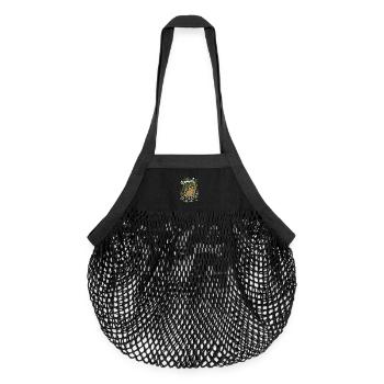 Capybara Chilling Take It Easy - Organic Mesh Shopping Bag - black - Front