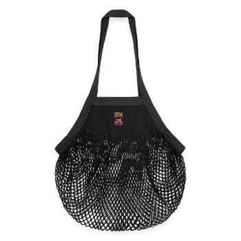 mathématiques - Sac de courses en mesh bio - noir - Devant