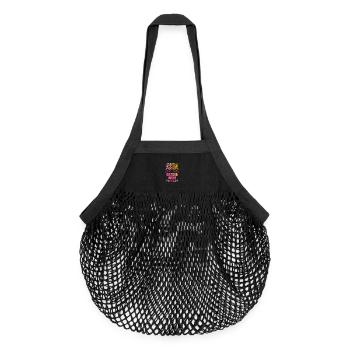 blaireau - Sac de courses en mesh bio - noir - Devant