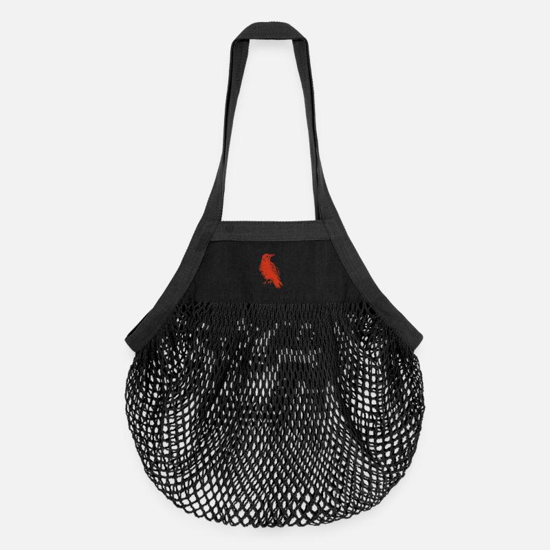 Le Corbeau - Der Rabe Grungy - Sac de courses en mesh bio - noir