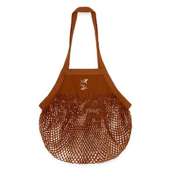Hammerhead shark gift - Organic Mesh Shopping Bag - texas orange - Front