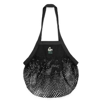 Fort et doux - Sac de courses en mesh bio - noir - Devant