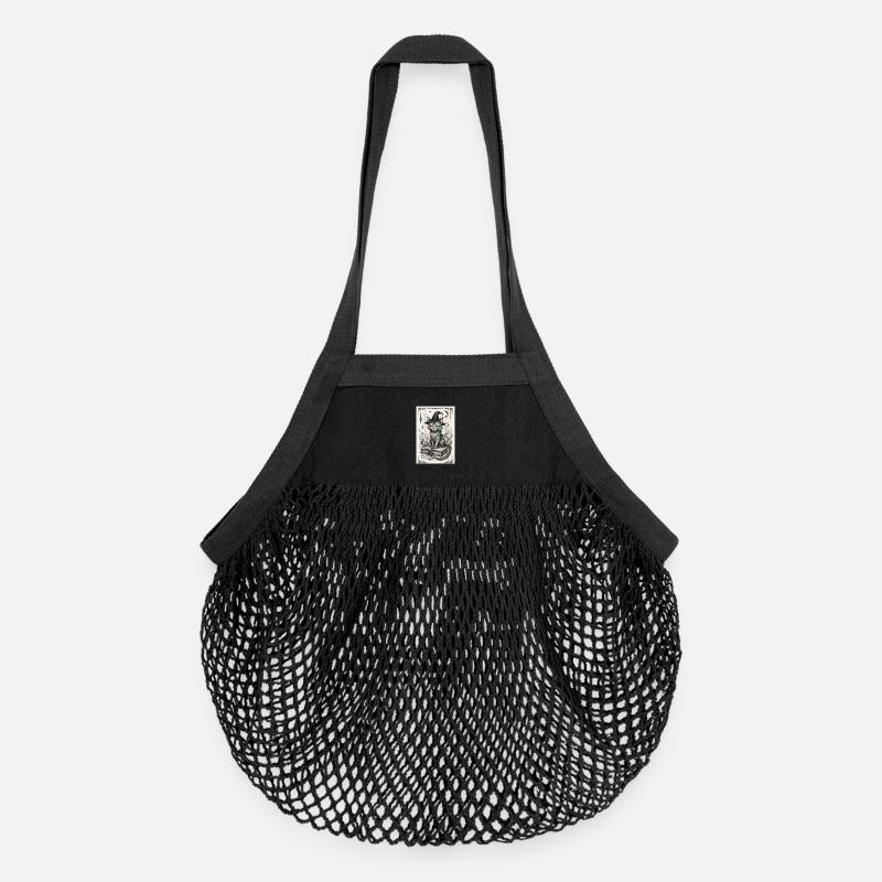 Hexenhafte Yuumi - Organic Mesh-Einkaufstasche - Schwarz