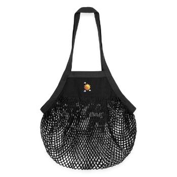3D Sunshine Surreal – Happy Sky Vibes - Organic Mesh Shopping Bag - black - Front