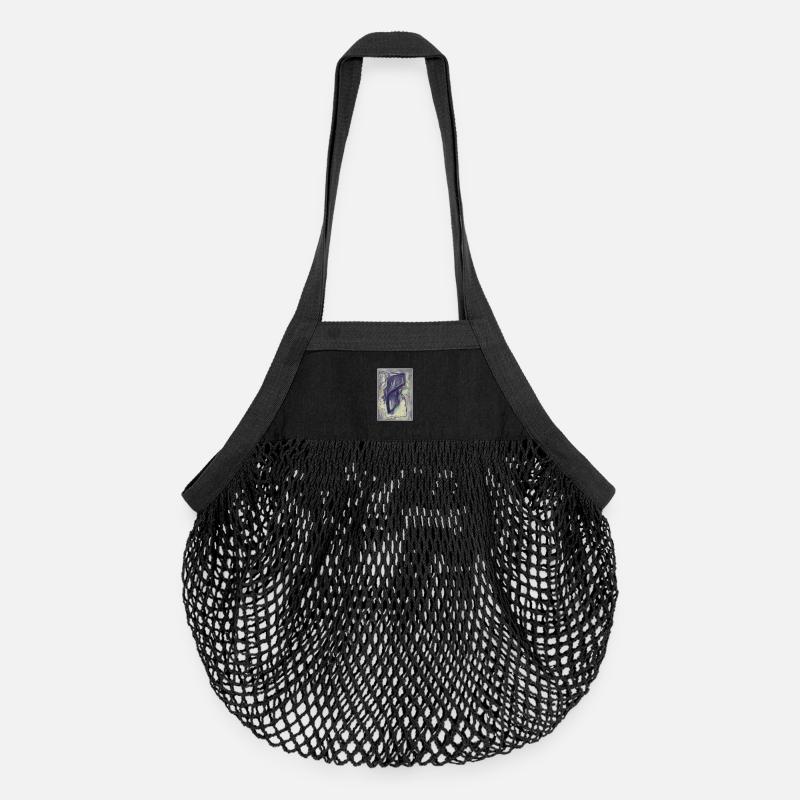 Saturnalia - Sac de courses en mesh bio - noir