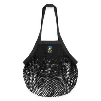 I Dont Lose I Just Restart Gaming - Organic Mesh-Einkaufstasche - Schwarz - Vorne