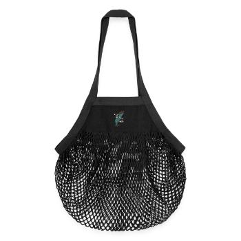 Revitalisation des langues autochtones Locuteurs natifs - Sac de courses en mesh bio - noir - Devant