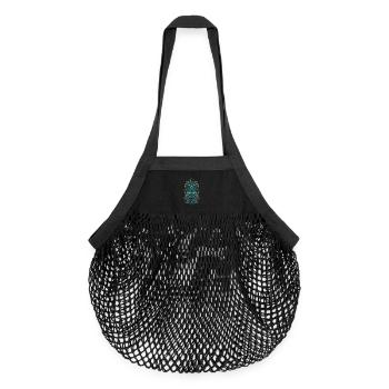 Slavic Water Spirit Wodnik Art - Organic Mesh Shopping Bag - black - Front
