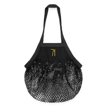 71 - Organic Mesh-Einkaufstasche - Schwarz - Vorne
