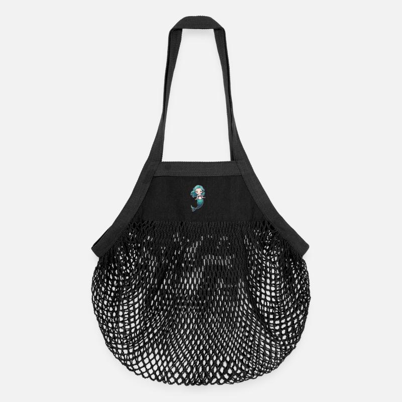 Sirène - Sac de courses en mesh bio - noir