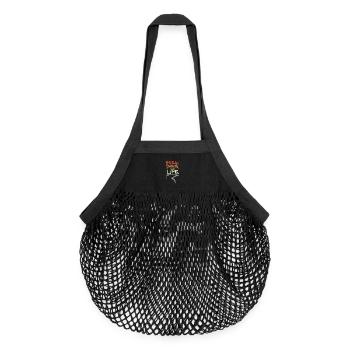 Break Dance Is Life - Organic Mesh-Einkaufstasche - Schwarz - Vorne