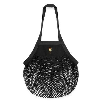 Dragon rouge chinois - Sac de courses en mesh bio - noir - Devant
