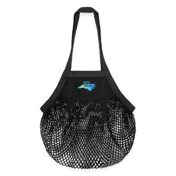 North Carolina - Organic Mesh-Einkaufstasche - Schwarz - Vorne