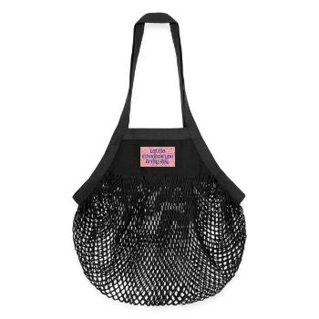 Dog First Impressions - Organic Mesh Shopping Bag - black - Front